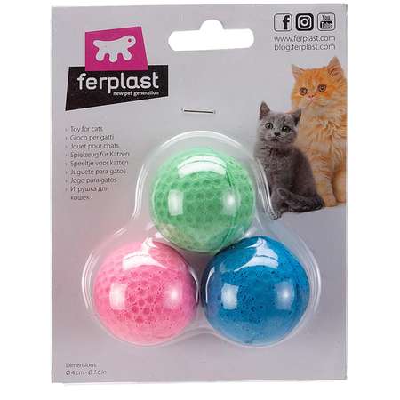 Мяч для кошек Ferplast TER5208 пористый в ассортименте 85208799