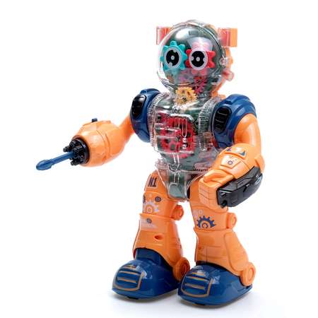 Робот IQ BOT «Шестерёнка» свет звук оранжевый