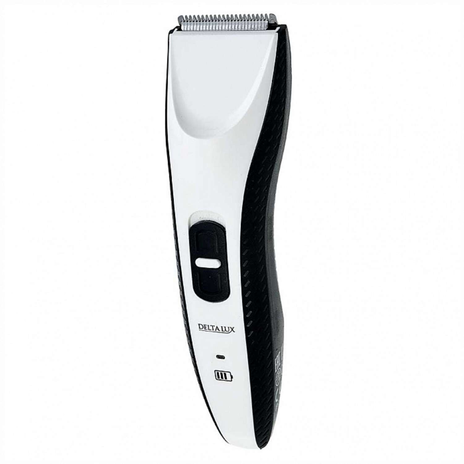 Машинка для стрижки волос Delta Lux DE-4207A 4 съемных гребня белый с чёрным - фото 1