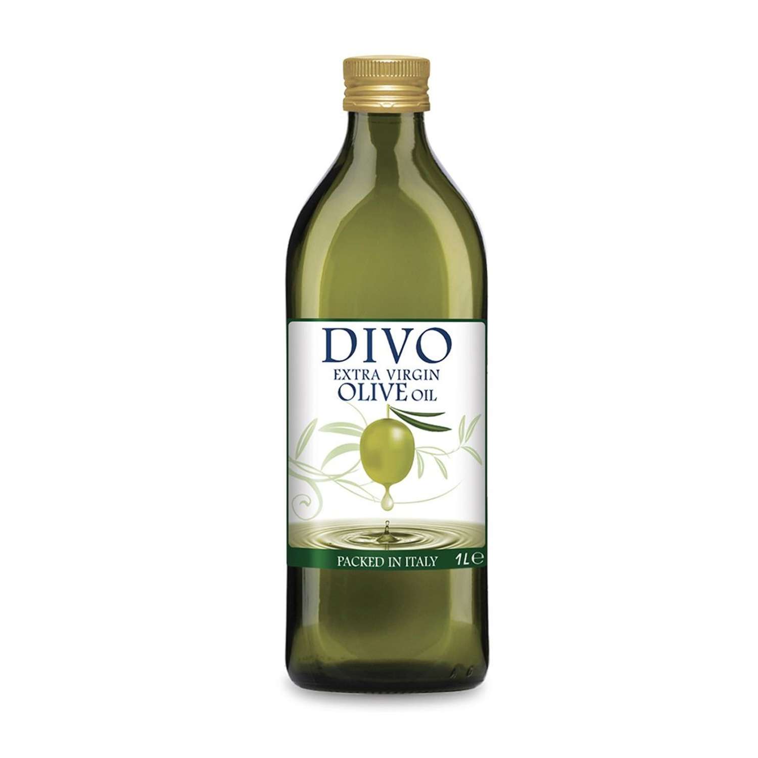 Масло оливковое DIVO Extra Virgin 1 л стеклянная бутылка - фото 1