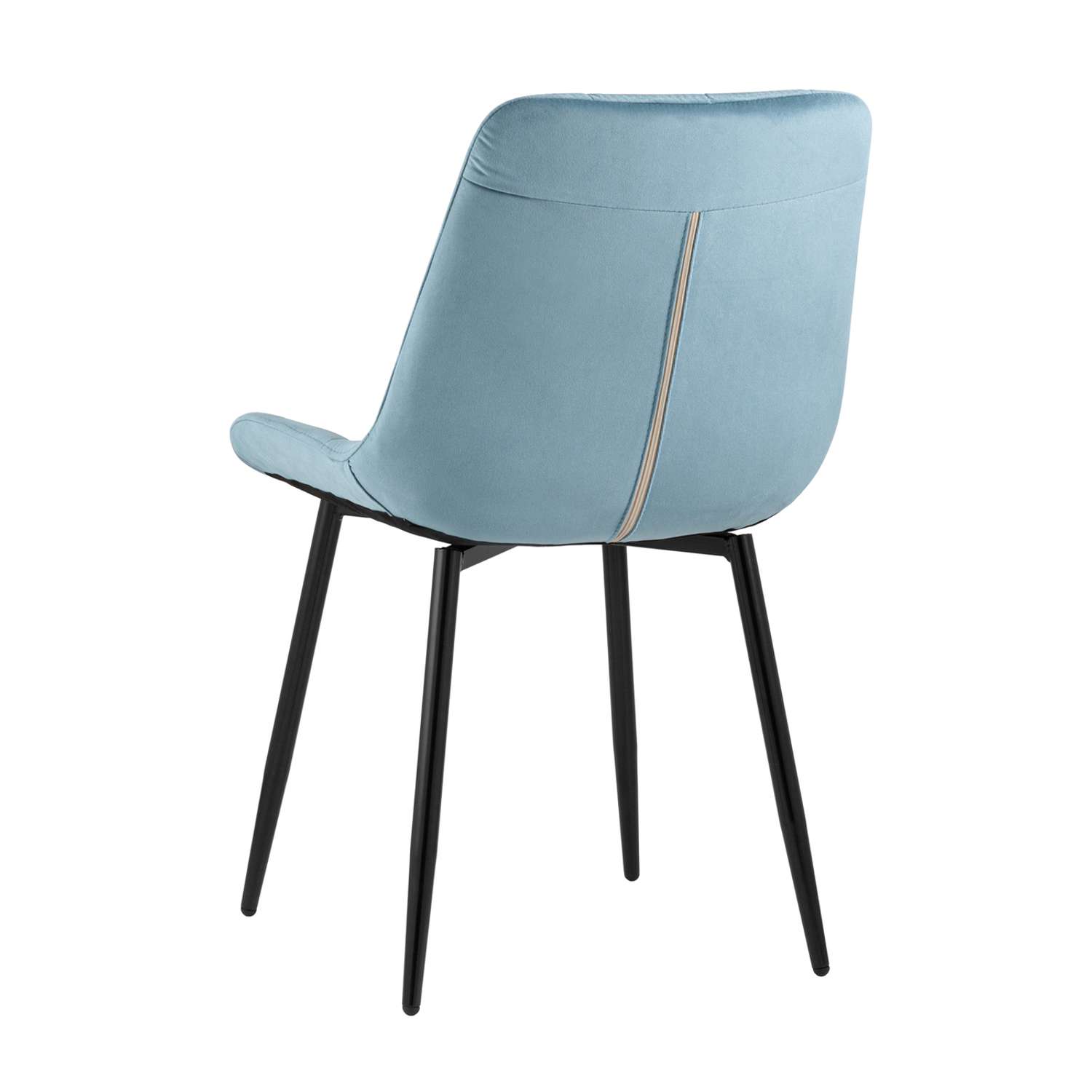 Комплект стульев Stool Group для кухни 4 шт Флекс велюр пыльно-голубой - фото 11