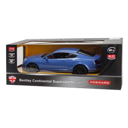 Машинка Mobicaro РУ 1:14 Bently GT Supersport Синяя YS249608-B