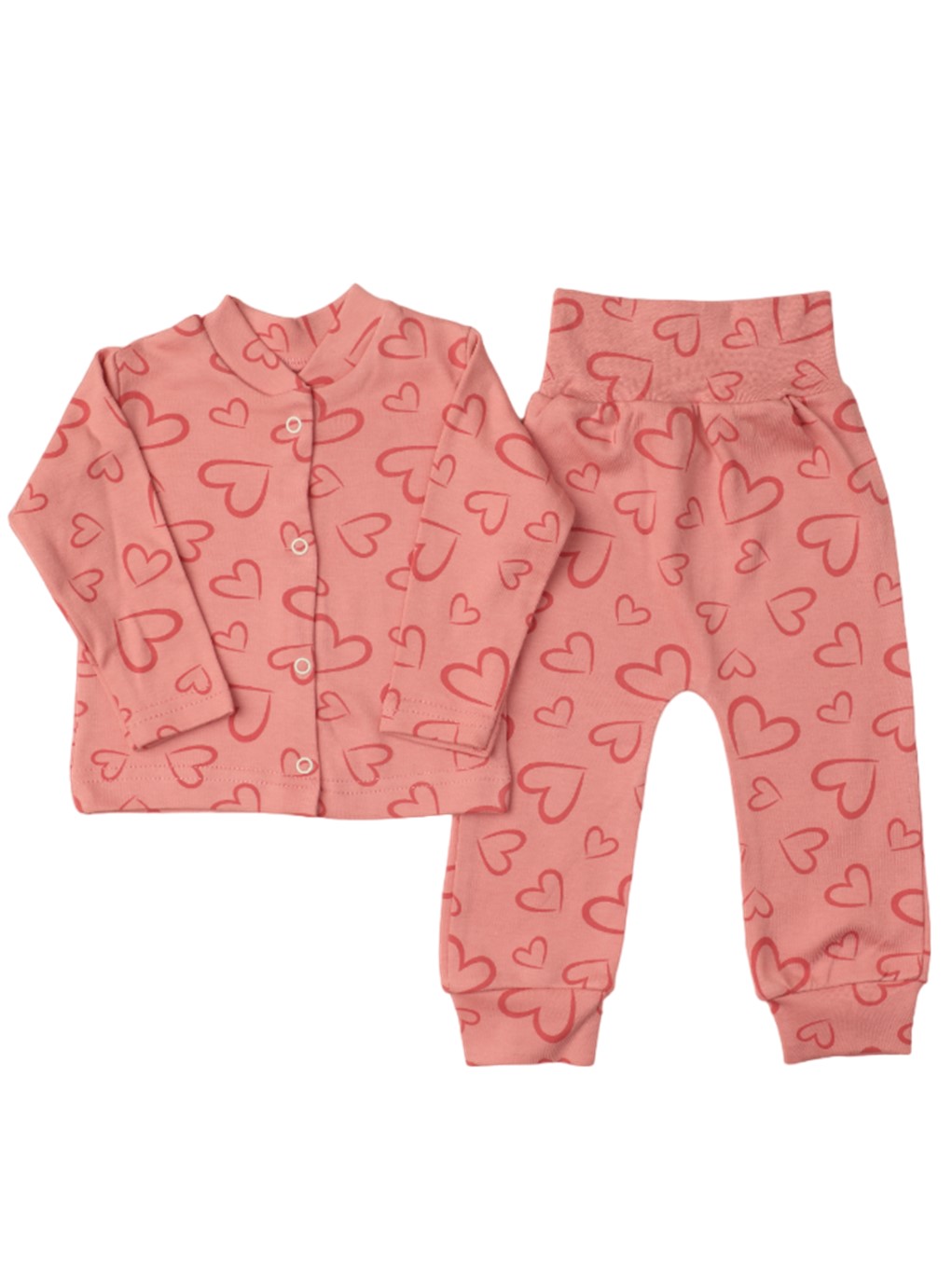 Кофточка и штанишки ReAnn Костюм детский с рисунком 1шт. REANN бордовый - фото 2