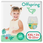 Трусики-подгузники Offspring XXL 15-23 кг 24 шт расцветка Лес