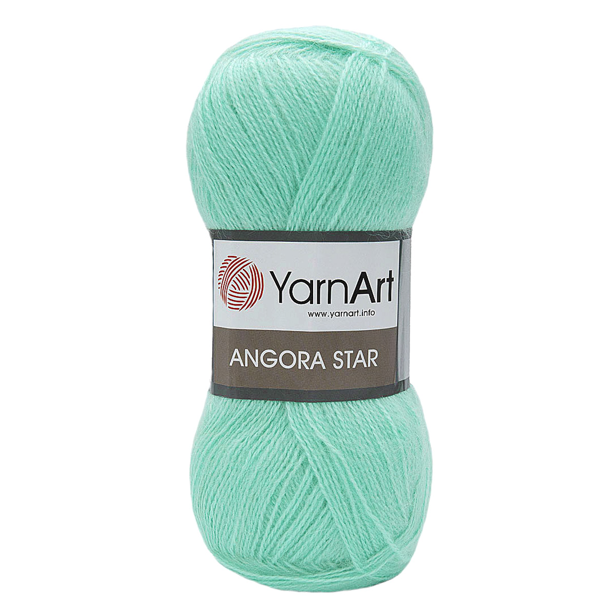 Пряжа YarnArt Angora Star тонкая полушерстяная 100 г 500 м 841 мятный 5 мотков - фото 6