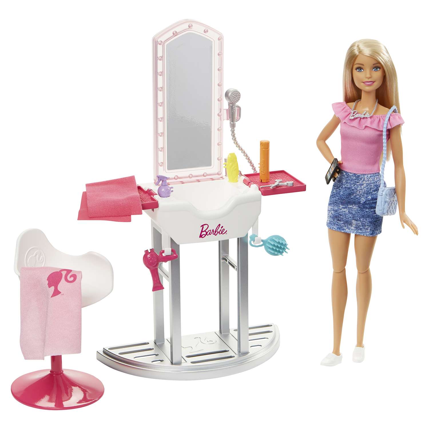 Игровой набор Barbie BRB Наборы мебели и кукла в ассортименте DVX51 - фото 12