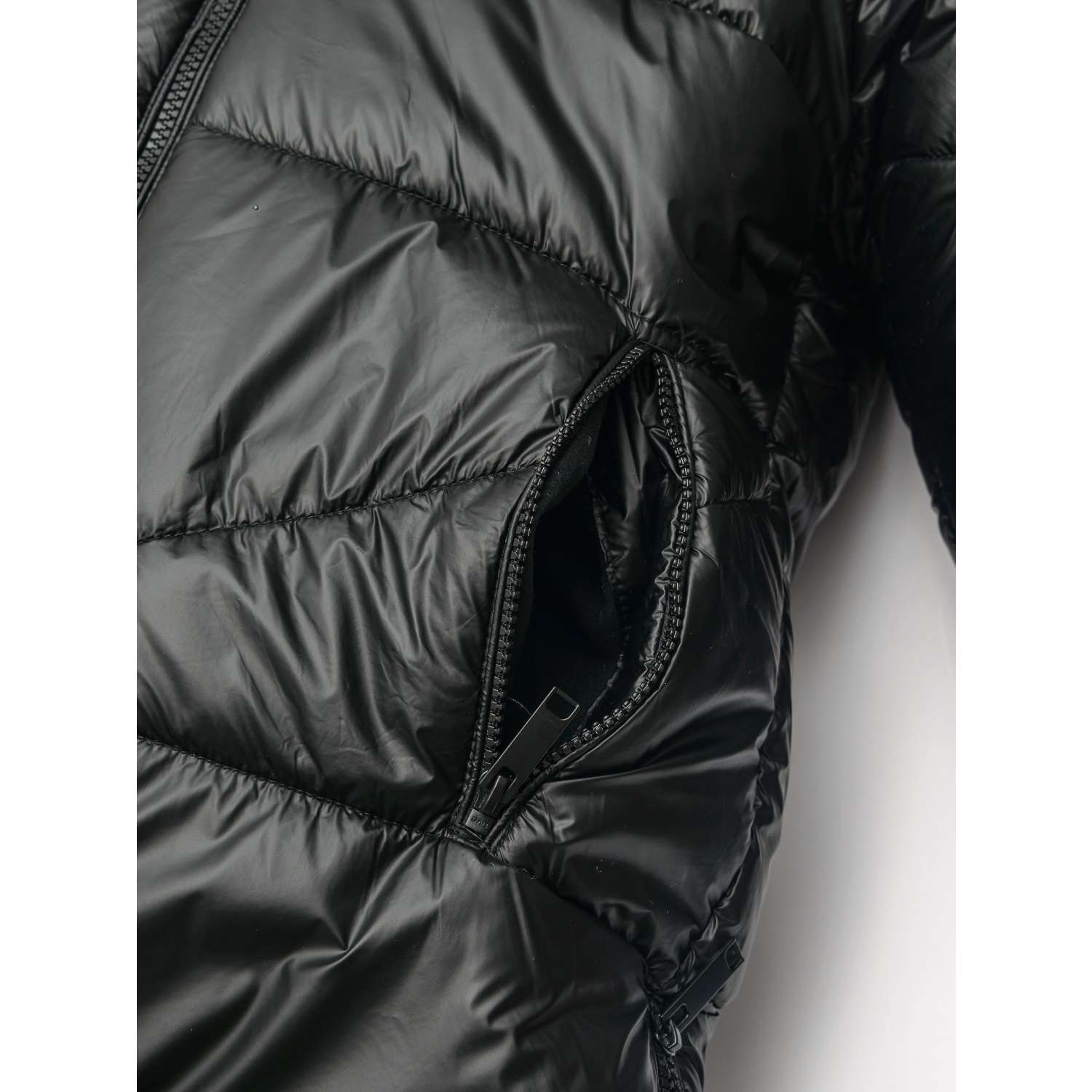 Пальто Orso Bianco OB41124-22_черный блеск/ярк.розовый - фото 10