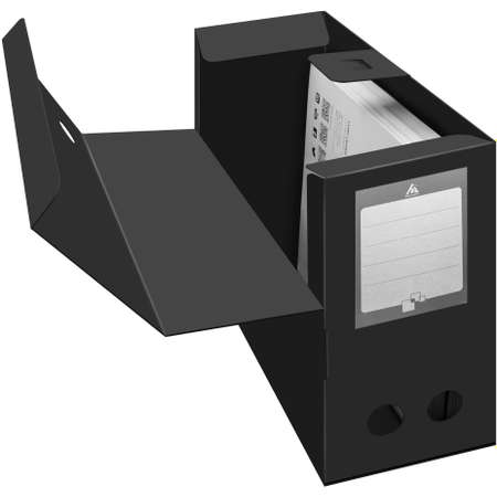Короб архивный Бюрократ пластик 100мм 330х245 черный