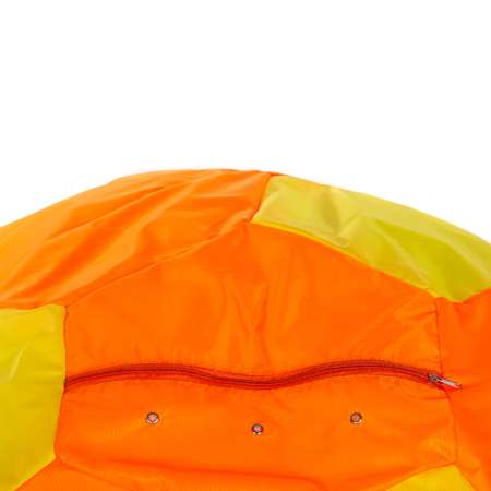 Кресло-мешок Пазитифчик Мяч 80х80см оранжево-желтый