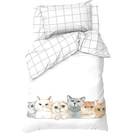 Комплект постельного белья Этель Happy cats