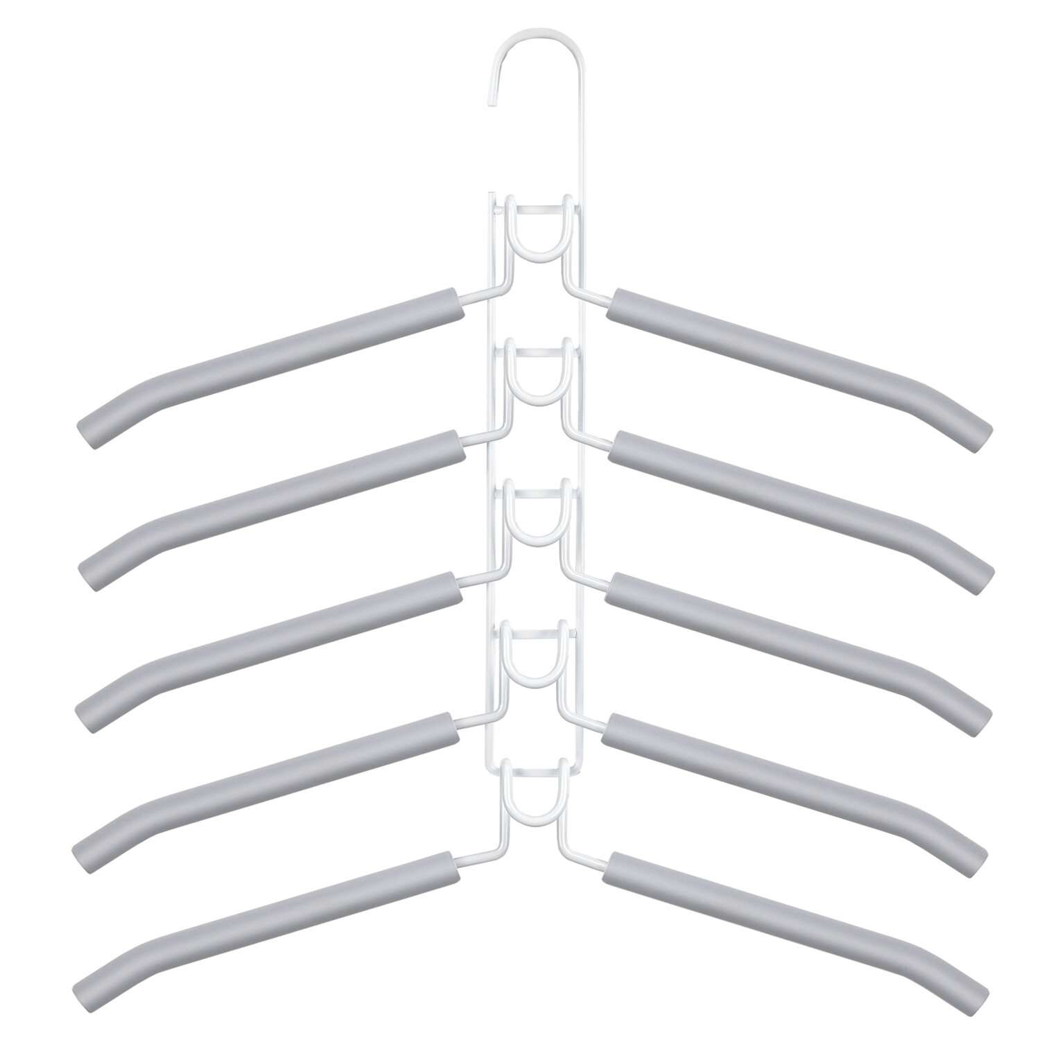 Вешалки-плечики Brabix для одежды трансформер 10 плечиков металл с покрытием - фото 1