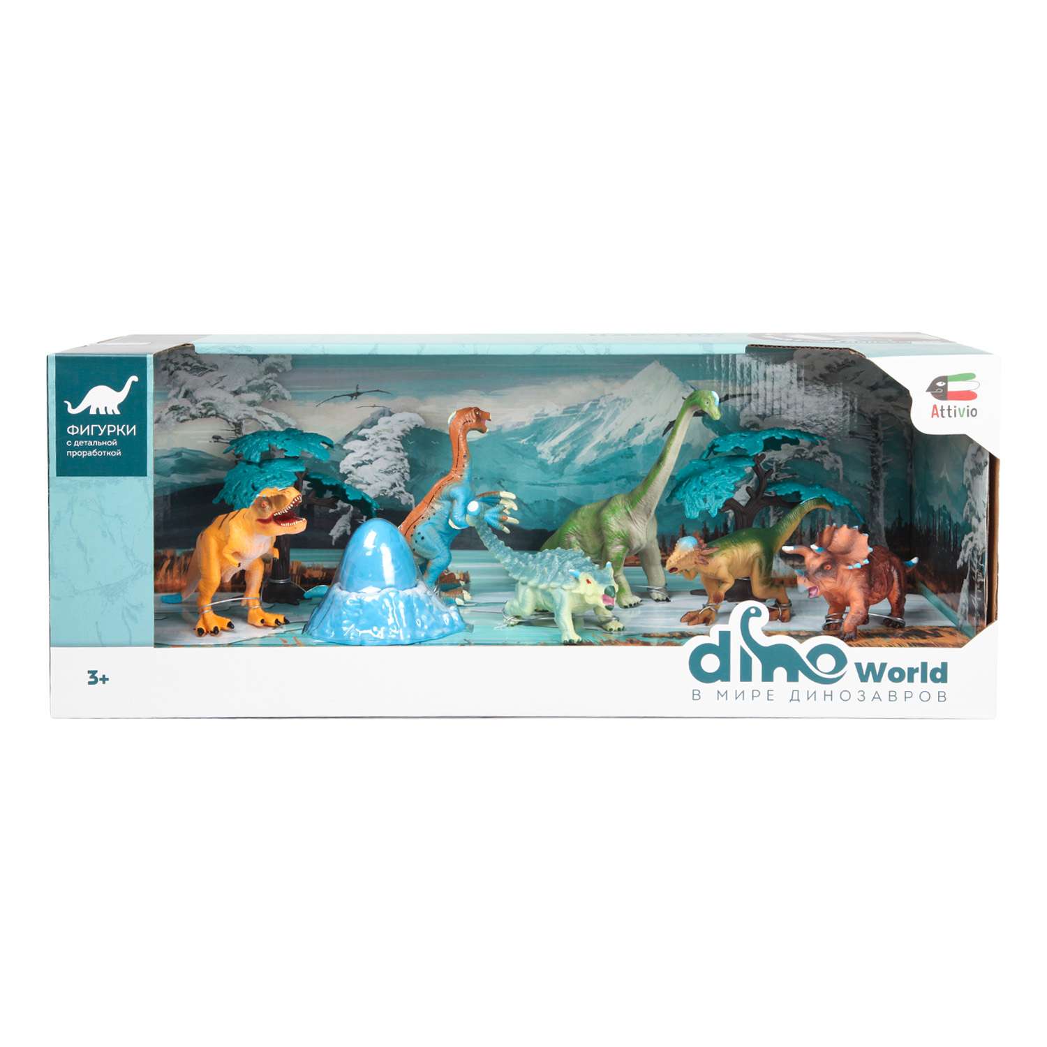 Набор фигурок Attivio Динозавры 6шт с аксессуарами OTG0936388 - фото 2