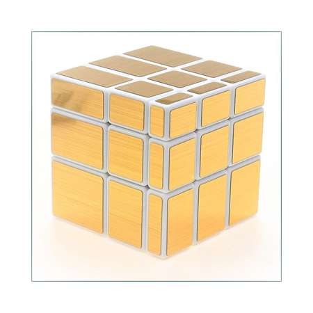 Головоломка Ripoma Кубик Рубика зеркальный белый с золотым