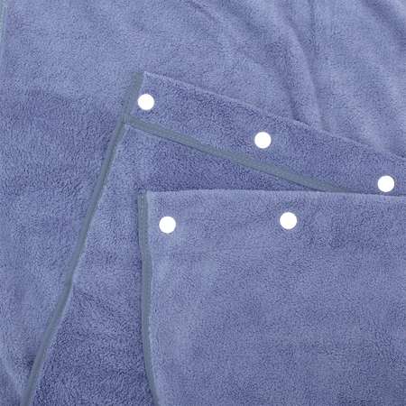Махровое полотенце BRAVO Килт мужской 80х150 синий