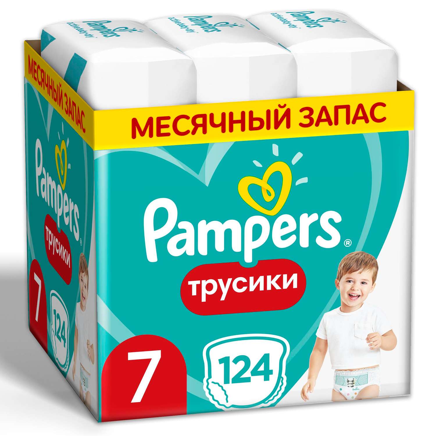 Подгузники-трусики Pampers Pants 7 17+кг 124шт - фото 2