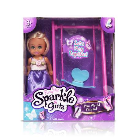 Игровой набор Sparkle Girlz кукла 11 см мебель фиолетовый