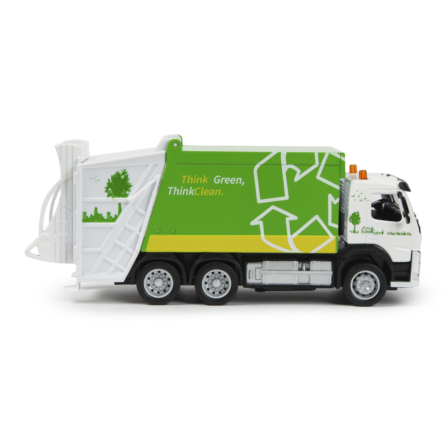 Машина MSZ 1:50 Volvo Garbage Truck Зеленая 68382 68382 - фото 5