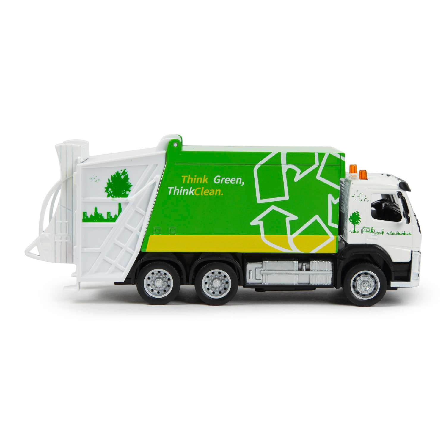 Машина MSZ 1:50 Volvo Garbage Truck Зеленая 68382 68382 - фото 5