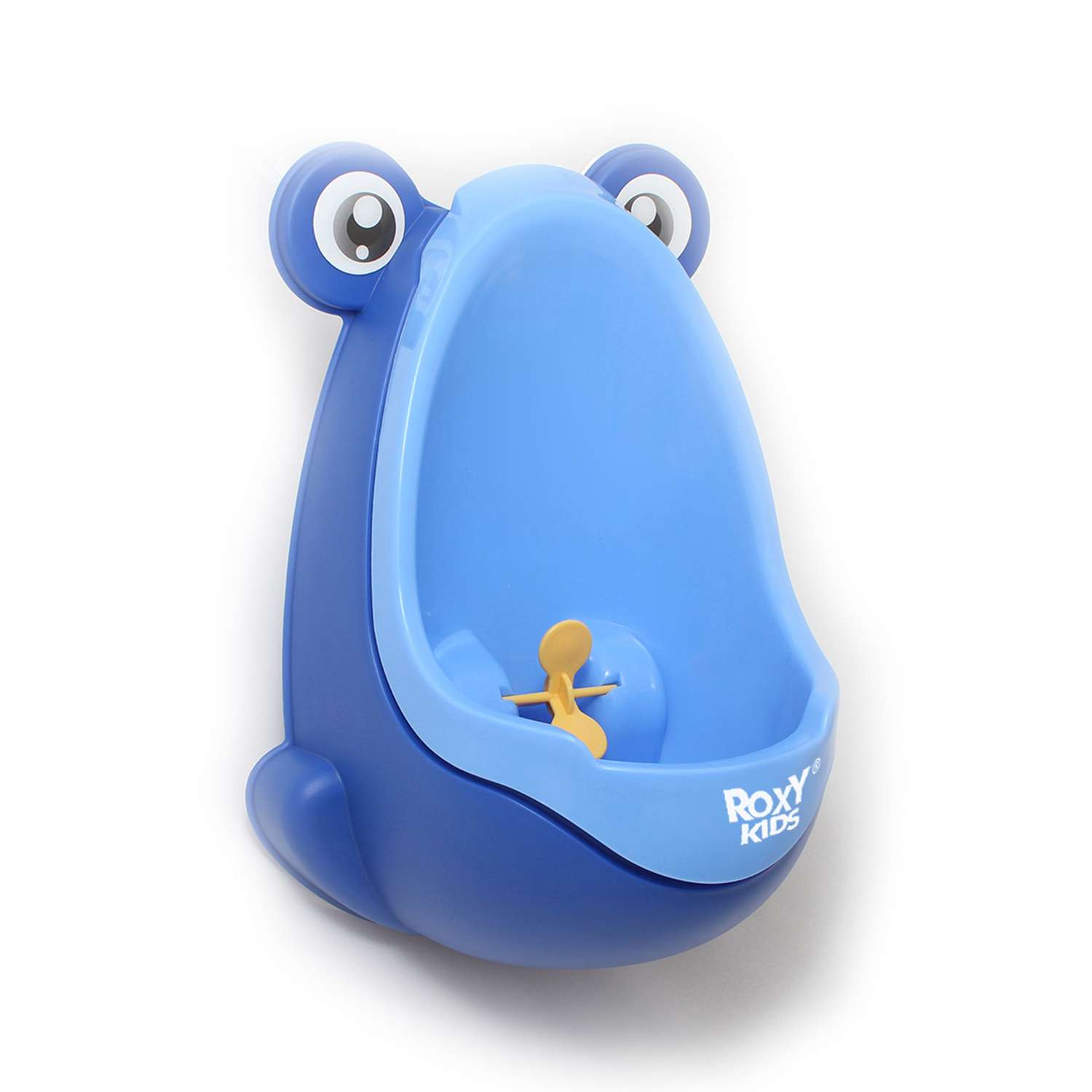 Писсуар ROXY-KIDS детский на присосках Лягушка с прицелом цвет голубой - фото 10