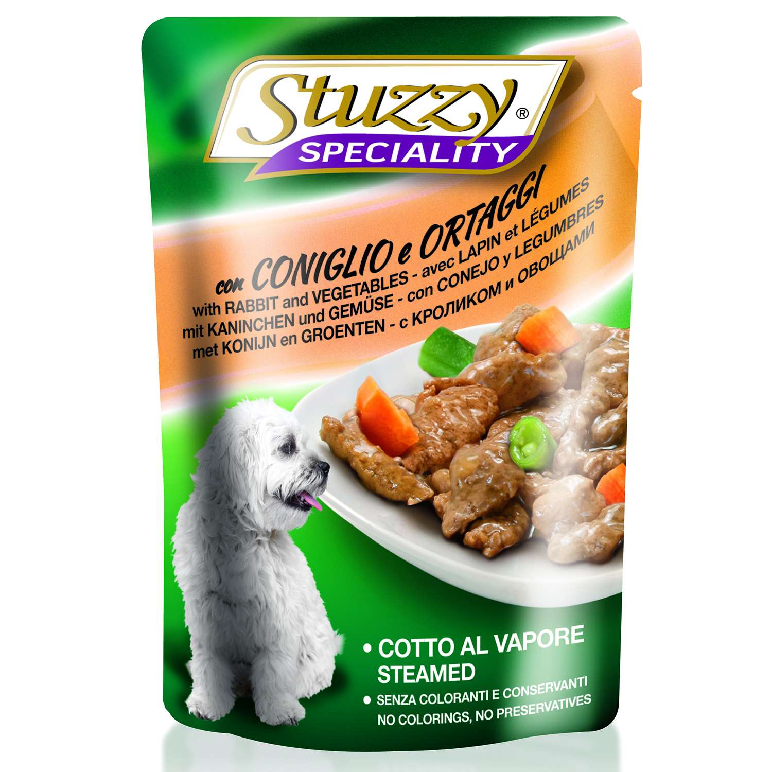 Корм для собак Stuzzy Speciality с кроликом и овощами консервированный 100г - фото 1