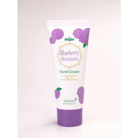 Увлажняющий крем для рук Konad niju Blueberry Moisture hand cream с экстрактом черники