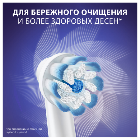 Насадки для электрической зубной щетки Oral-B Sensitive Clean 4шт