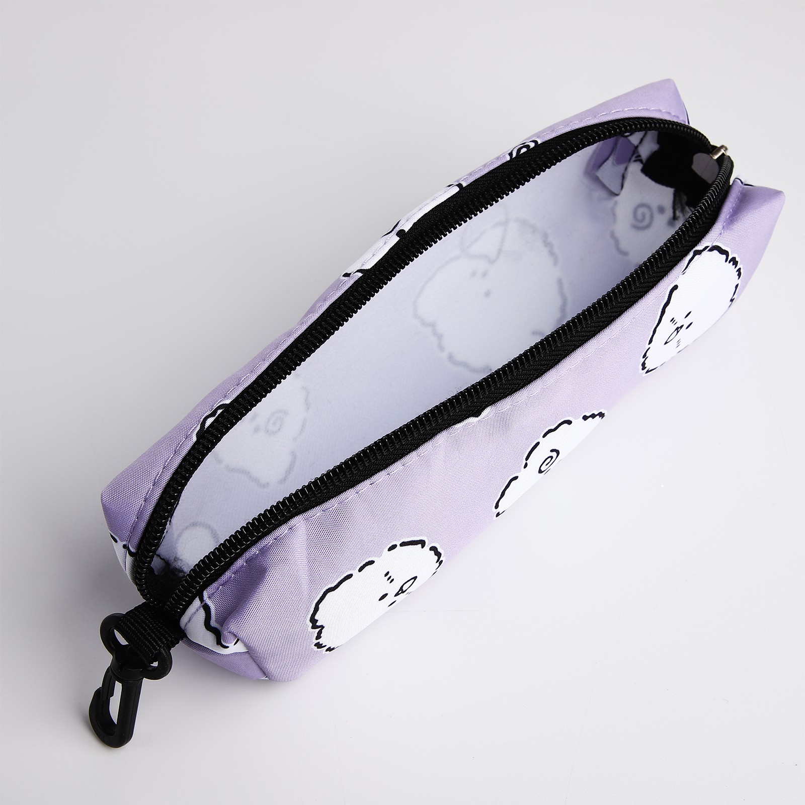 Рюкзак школьный NAZAMOK из текстиля на молнии 3 кармана пенал цвет сиреневый - фото 7