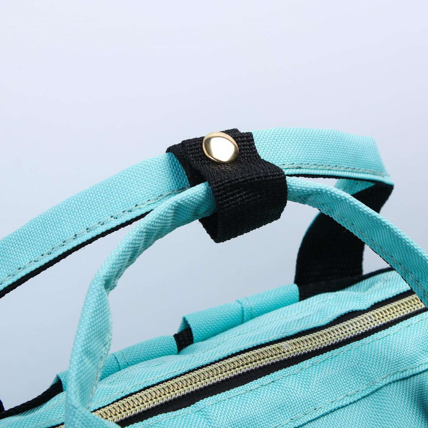 Сумка-рюкзак Sima-Land для хранения вещей малыша с крючком для коляски цвет бирюзовый - фото 2