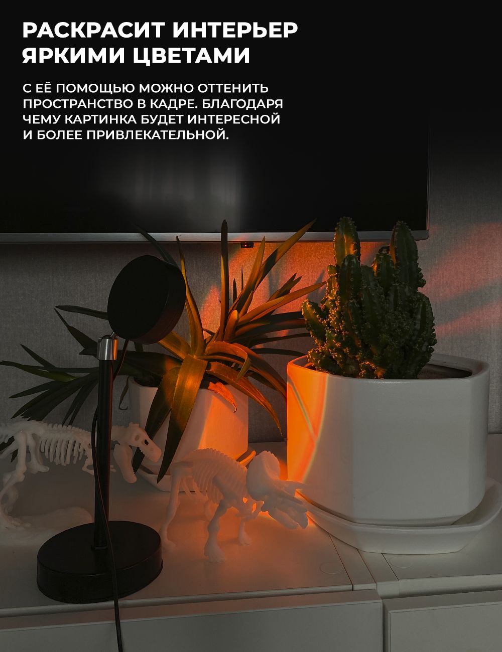 Лампа закат рассвет ГЕЛЕОС для тик тока Т2 5 светофильтров sunset lamp декоративная для создания атмосферы - фото 3