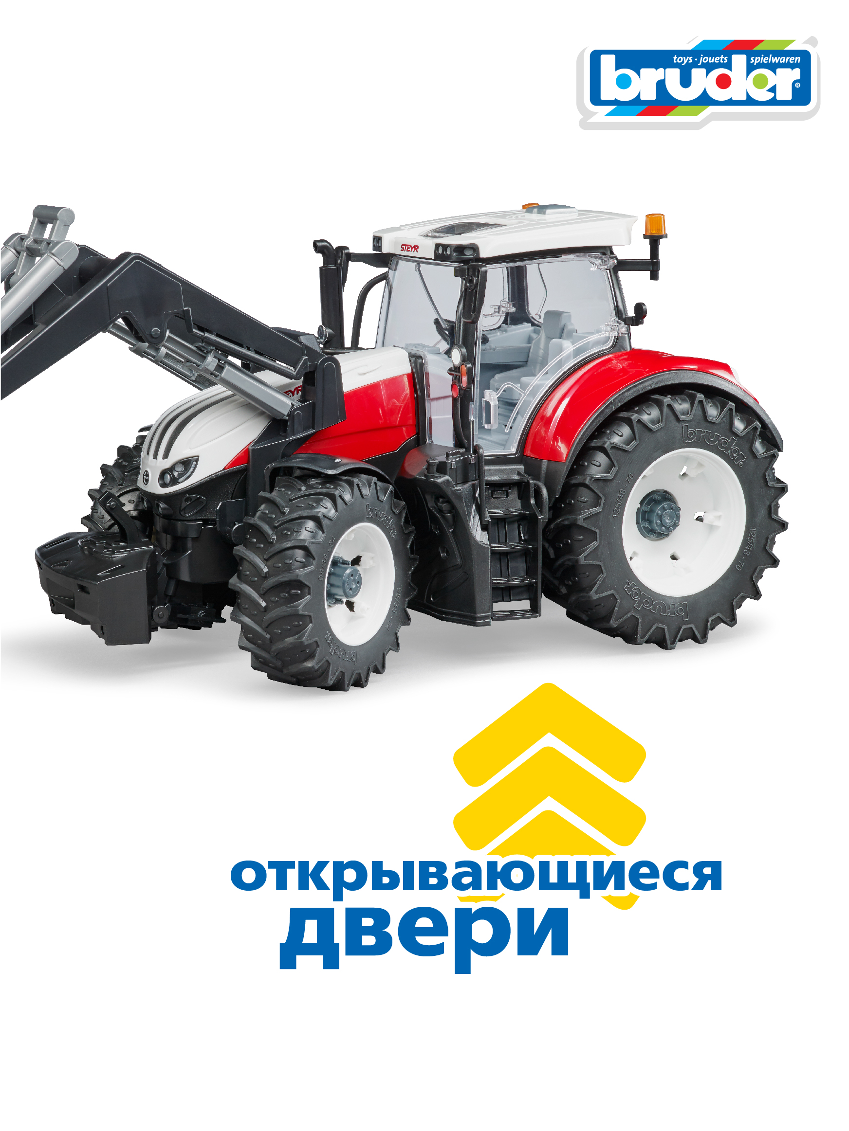 Трактор Bruder Steyr 6300 Terrus CVT без механизмов 03-181 - фото 3