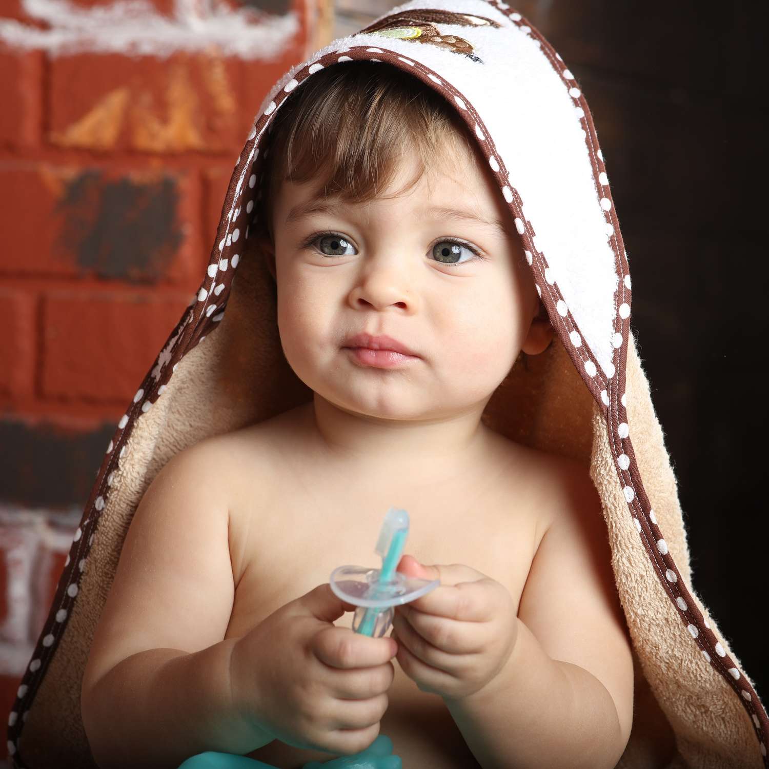 Детское полотенце Uviton с уголком Baby Мишка 100х100 см - фото 2