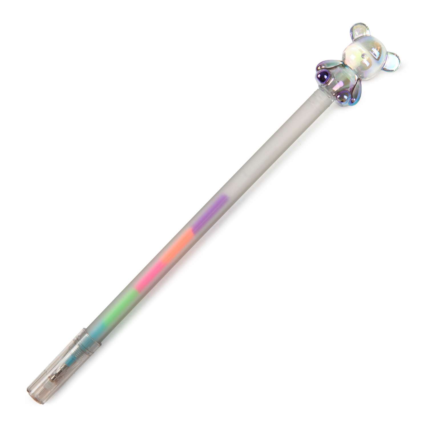 Ручка гелевая Maxleo Bear Rainbow 0.5мм Цветная ZF3229-2 - фото 2