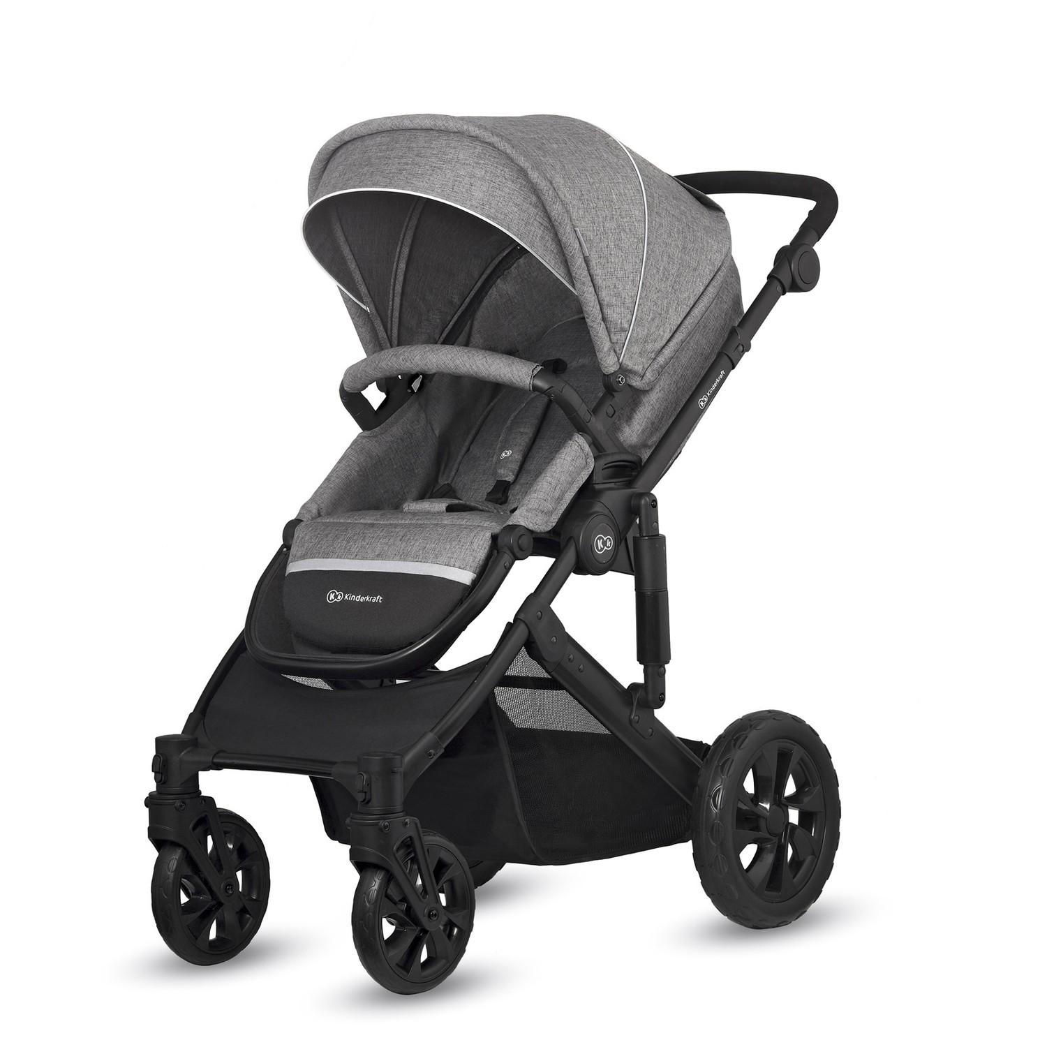 Коляска 3в1 Kinderkraft Prime Lite gray - фото 6