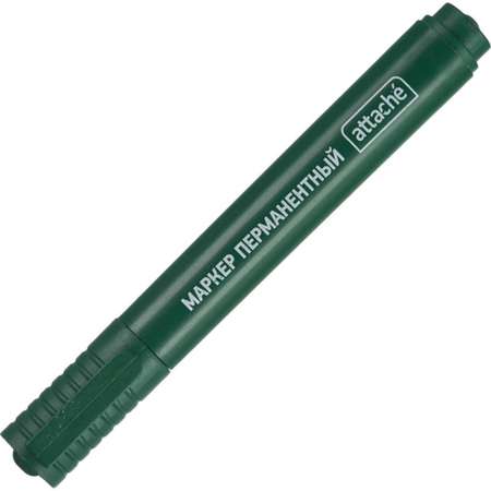 Маркер перманентный Attache универсальный зеленый 2-3 мм 15 шт