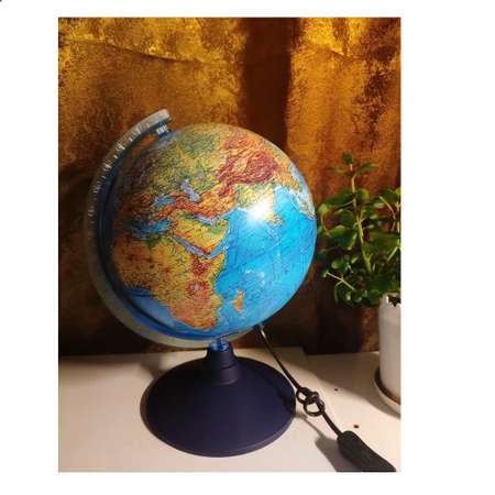 Глобус Globen Земли физический-политический с LED-подсветкой диаметр 21 см