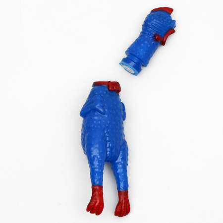 Игрушка для собак Пижон с пищалкой «Курица» малая 16.5 см ярко-синяя
