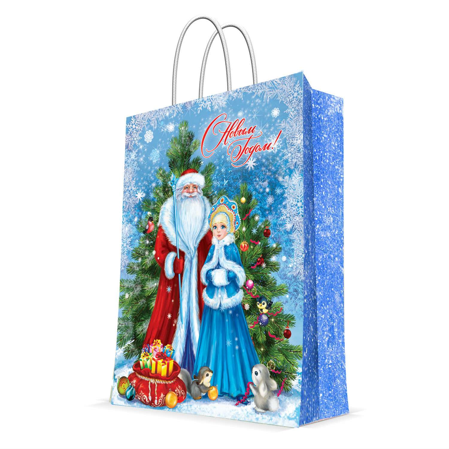 Пакет бумажный Magic Time Дед Мороз и Снегурка - фото 1