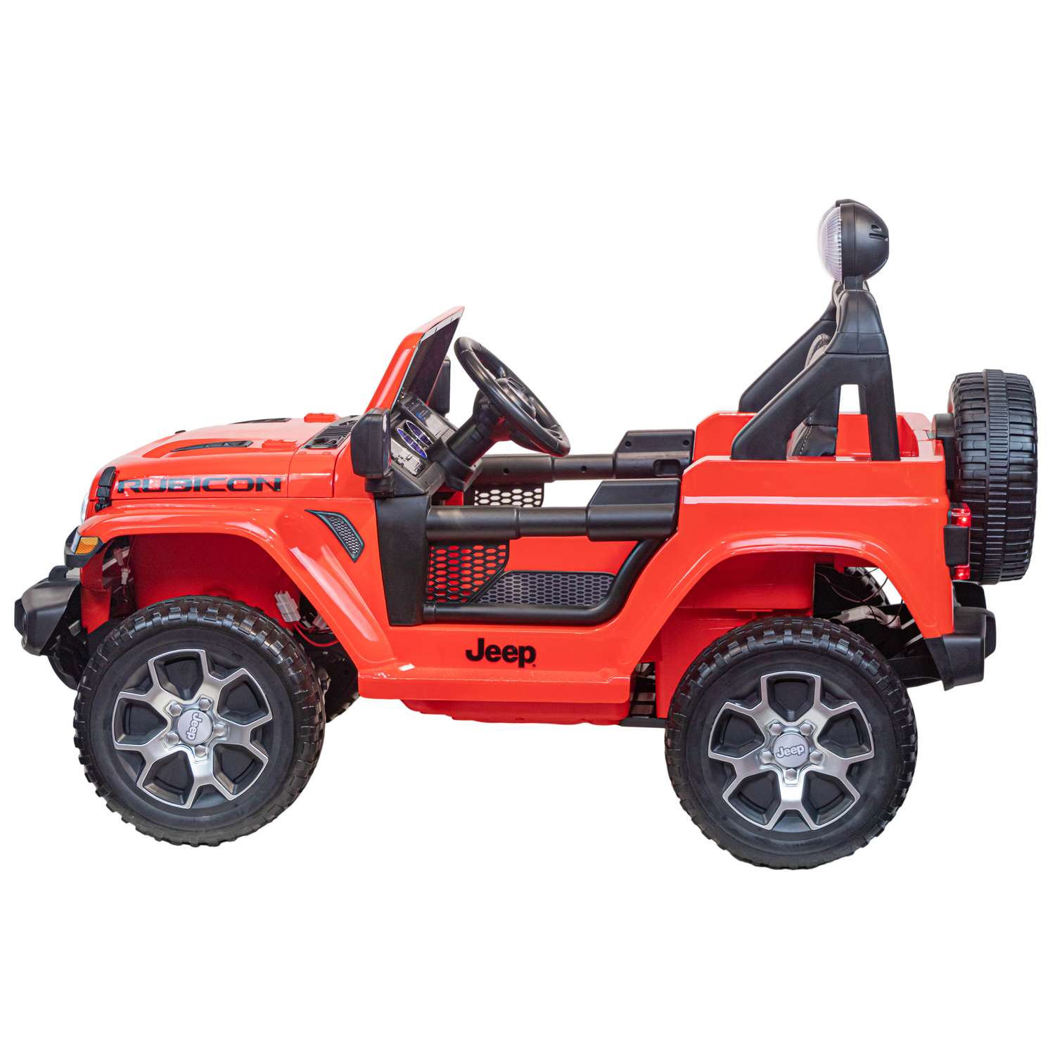 Электромобиль TOYLAND Джип Jeep Rubicon 4x4 красный - фото 3