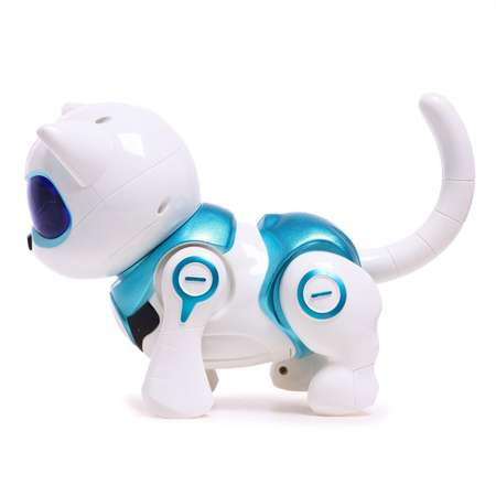 Робот-кошка IQ-ZABIAKA интерактивная «Новогодняя Джесси» русское озвучивание цвет голубой