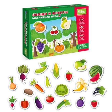 Магнитная игра El BascoKids Овощи и фрукты