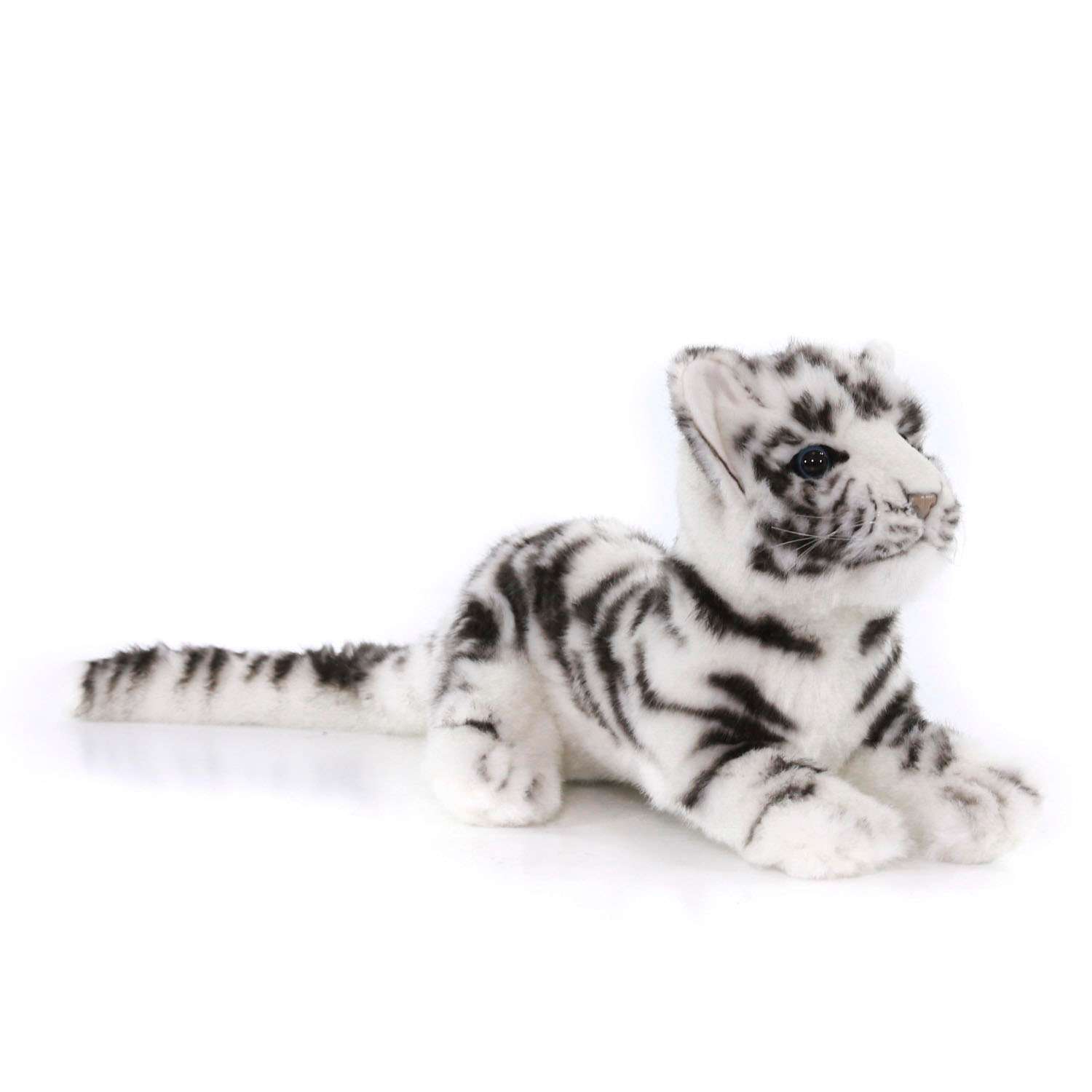 Реалистичная мягкая игрушка HANSA Тигр детёныш белый 26 см - фото 2