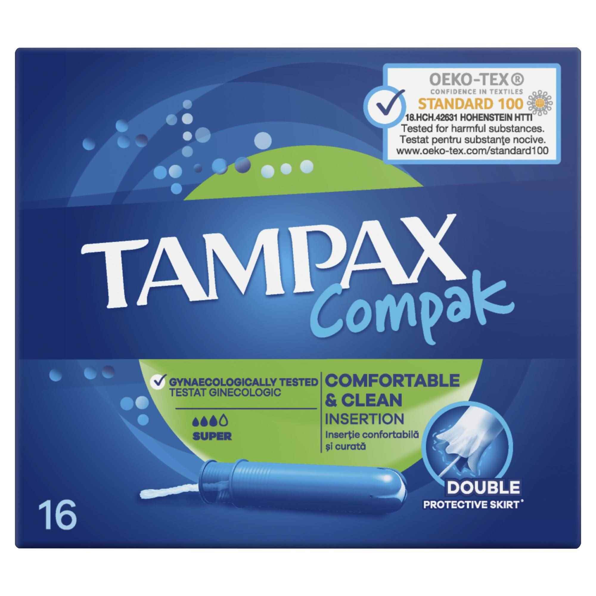 Тампоны Discreet Tampax Compak Super Duo 16шт - фото 10