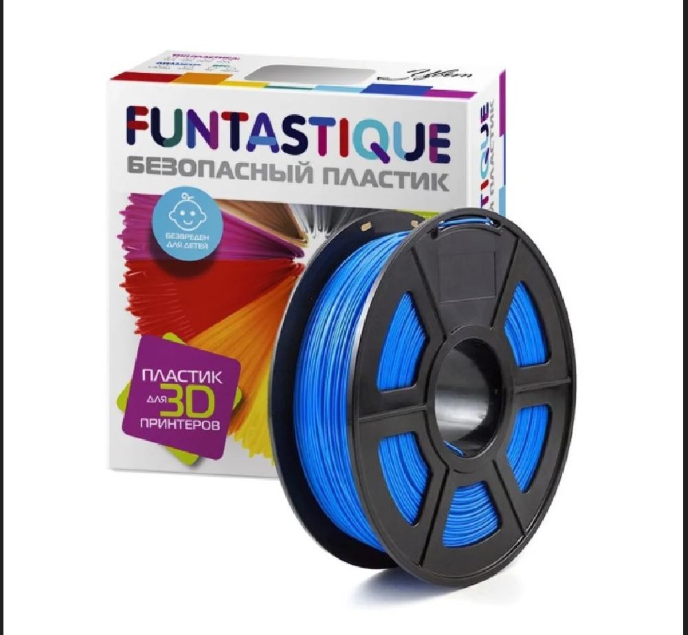 Пластик для 3D печати FUNTASTIQUE ABS 1.75 мм 1 кг Ультрамарин - фото 1