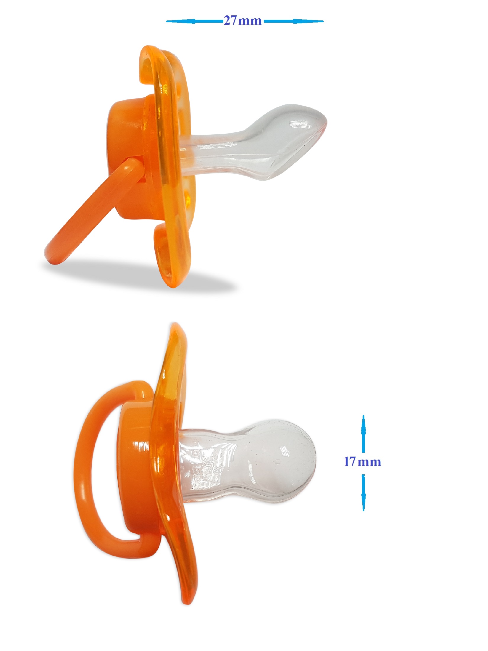 Соска-пустышка Baby Land анатомическая силиконовая 0мес+ оранжевый - фото 3