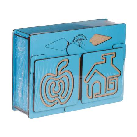 Развивающая игра Большой Слон доски межполушарные в коробочке синий