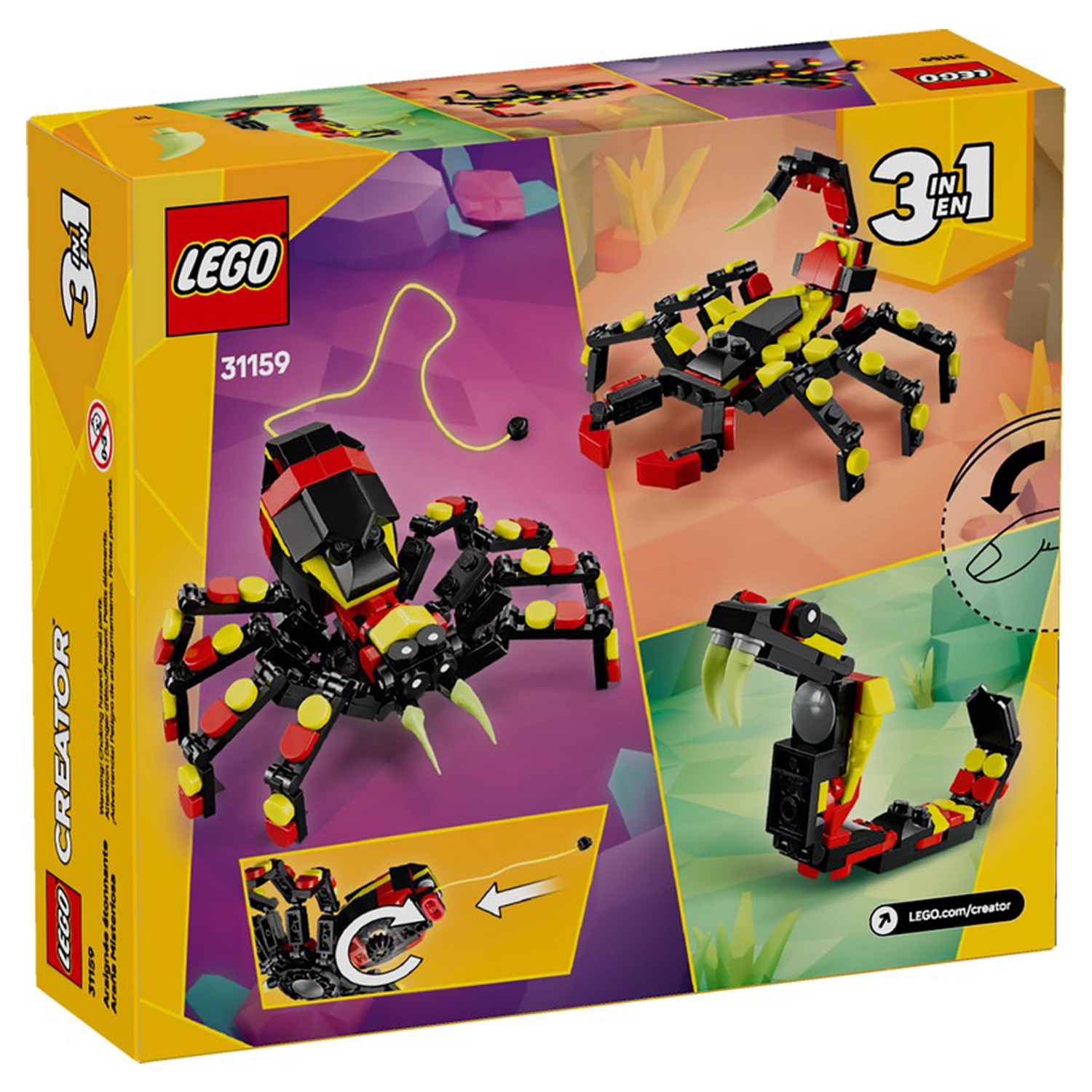 Конструктор детский LEGO Creator 3-in-1 Дикие животные - фото 10