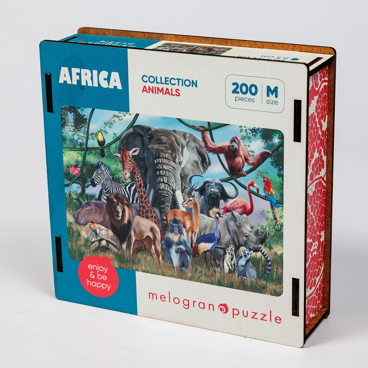 Деревянный пазл Melograno puzzle Животные Африки М 200 деталей - фото 7