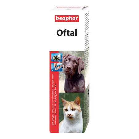 Лосьон для собак и кошек Beaphar Oftal Augenpflege для ухода за глазами 50мл