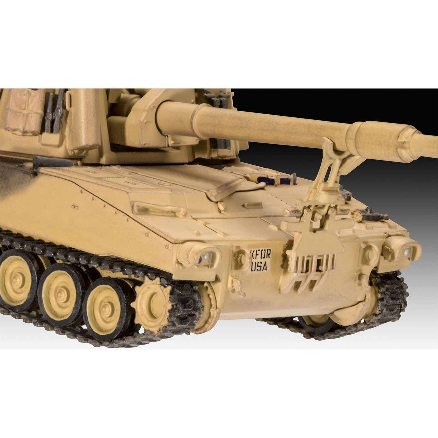 Сборная модель Revell Американская самоходная артиллерийская установка M109A6 03331 - фото 4