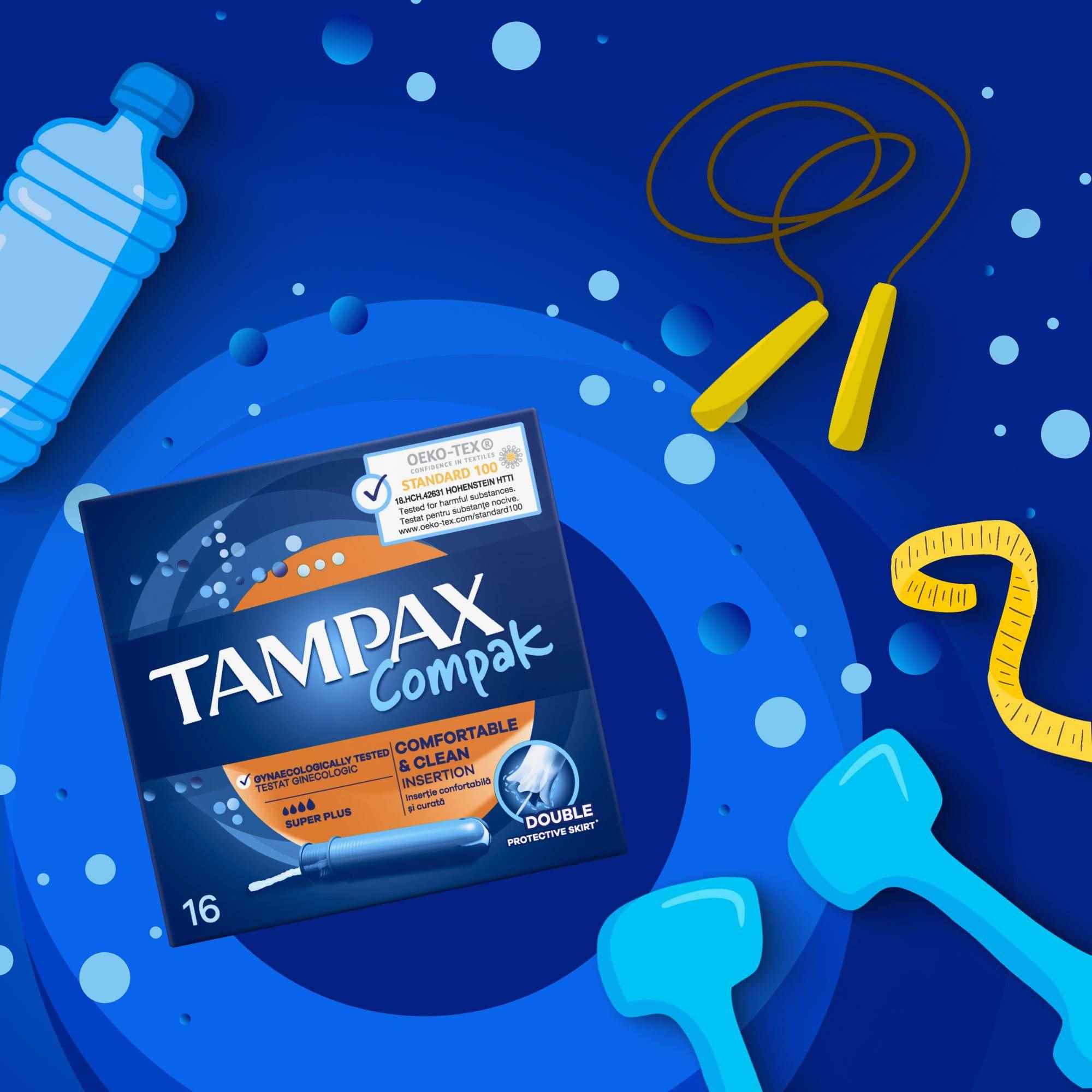 Тампоны Discreet Tampax Compak Super PlusDuo 16шт - фото 8